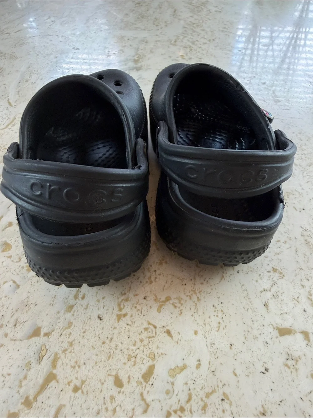 Crocs Classic Black Clogs Toddler Baby Unisex Slip On Shoes Size 6